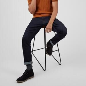 Ted Baker Men’s Black Overwash Slim Straight Leg Jeans